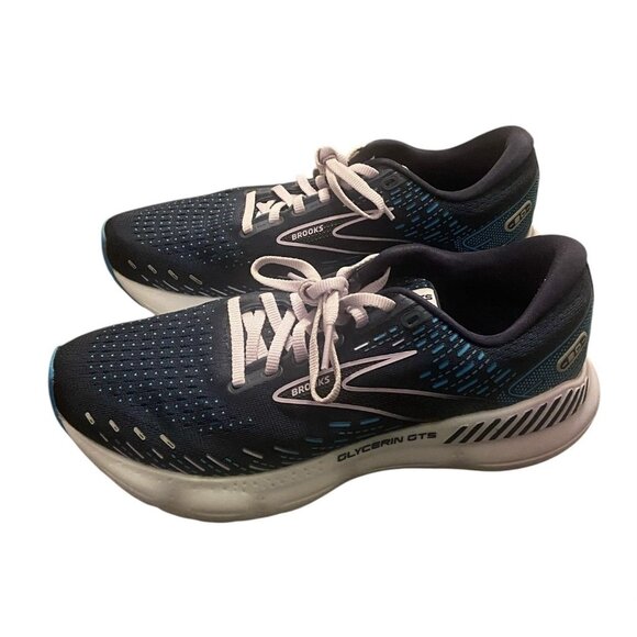 Brooks Glycerin 20 Shoes Size 8.5‎ Blue/Lilac Athleisure Run Women's Academia - Picture 2 of 9
